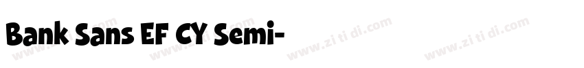 Bank Sans EF CY Semi字体转换